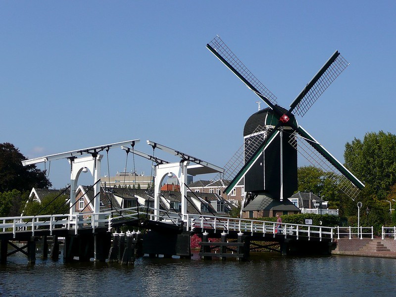 The hundreds of classical windmills are known as one of the important attractions in Leiden.
