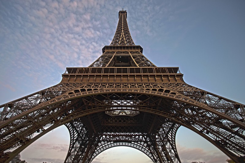 City trips from the Netherlands to Paris includes visiting the Eiffel tower.