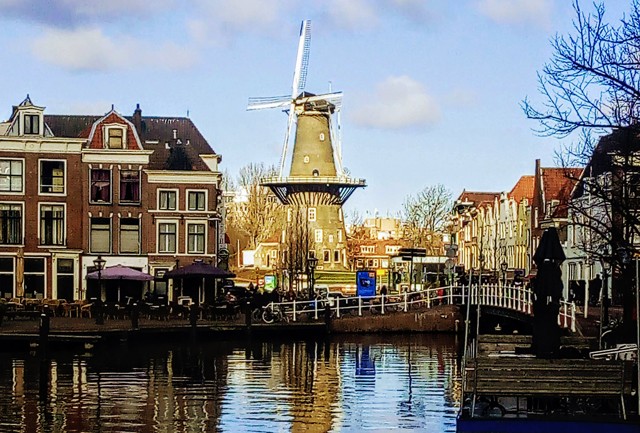 The molen de valk is one of the attractions in Leiden.