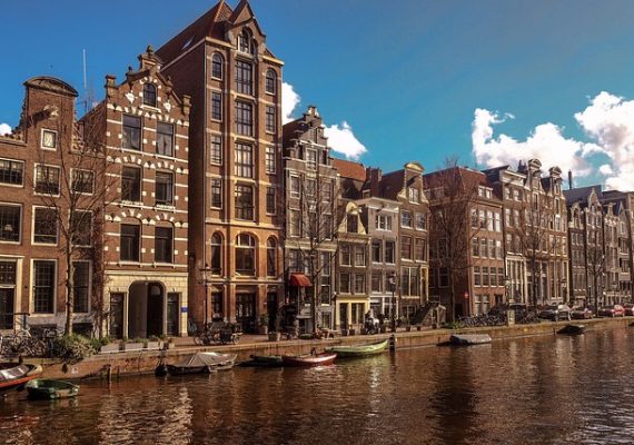 The classical buildings with facades are Must see's in Amsterdam.