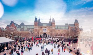 The Rijksmuseum is a national monument and is a must see in Amsterdam.