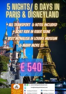 Paris and the Disneyland are must sees in France.